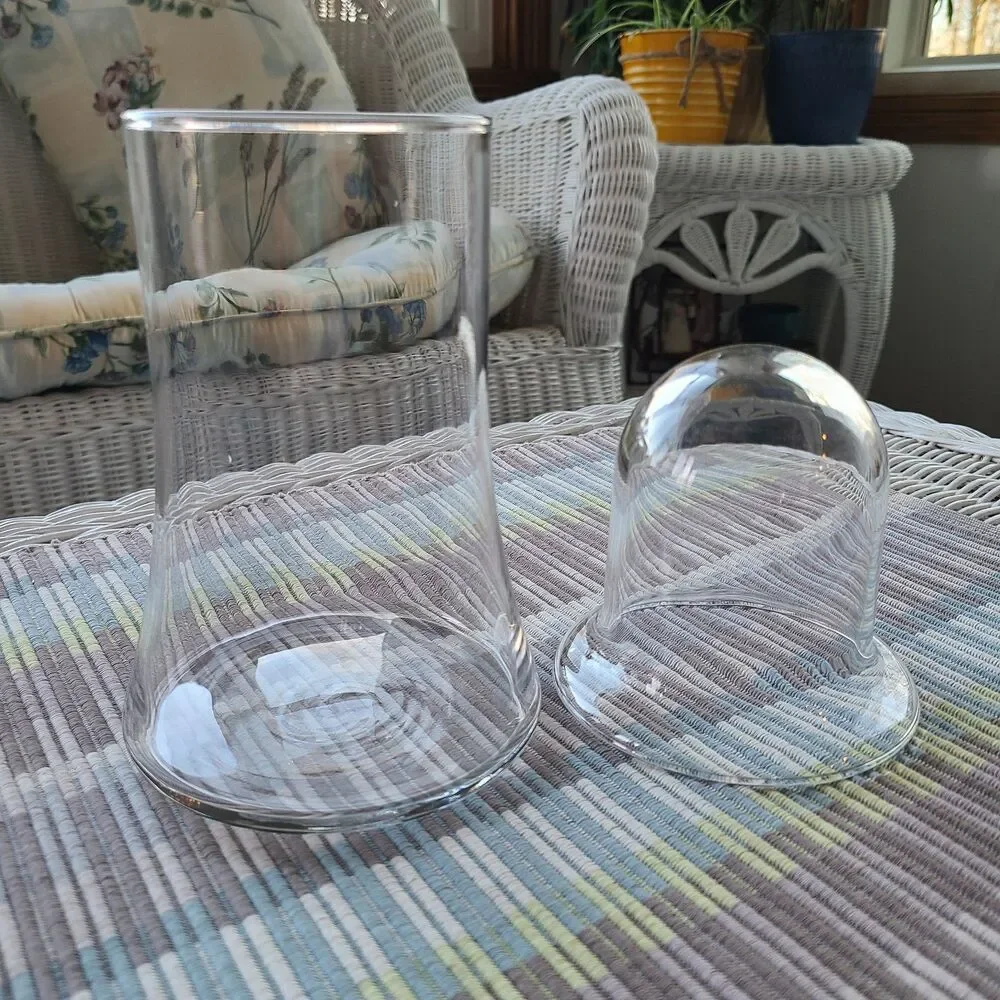Home Interiors Two Piece Candle Holder Item 12289 Suspended Tealight Clear Glass